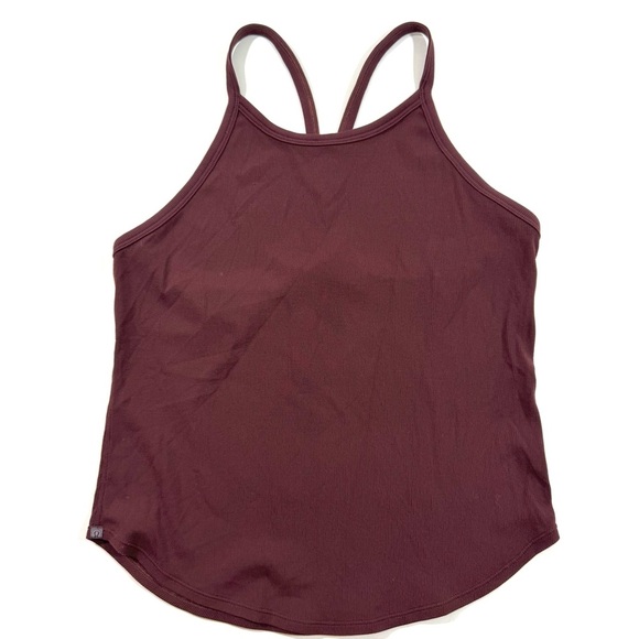 Lululemon X Barrys Stronger as One Ribbed Tank Top Midnight Maroon - Picture 1 of 6